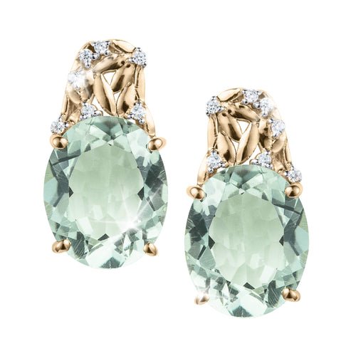 Daniel Steiger Eden Green Amethyst Earrings