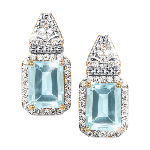 Daniel Steiger Zelda Blue Topaz Earrings