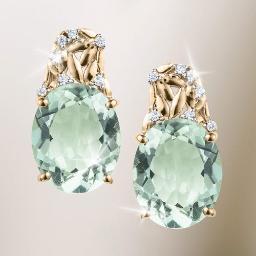 Daniel Steiger Eden Green Amethyst Earrings