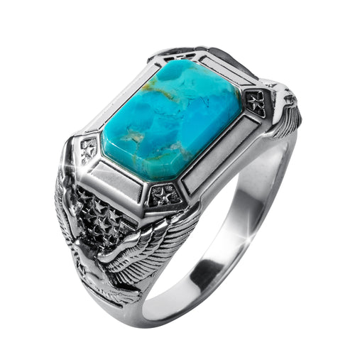 Daniel Steiger Desert Wings Turquoise Men’s Ring