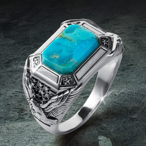 Daniel Steiger Desert Wings Turquoise Men’s Ring