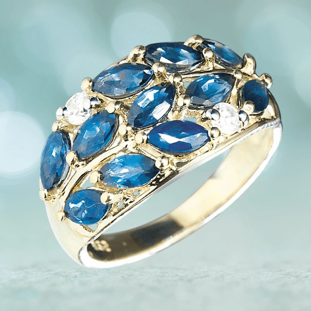 Daniel Steiger Marquise Sapphire Ring