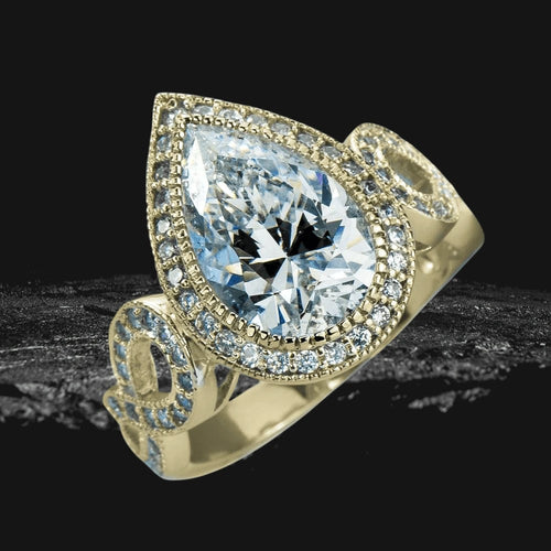 Daniel Steiger Marie Anna Teardrop Gold Ring