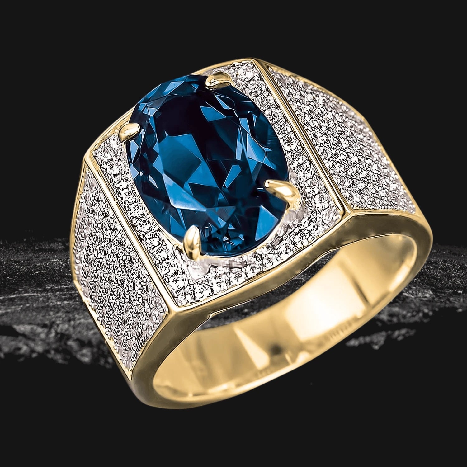 Daniel Steiger Notorious Blue Men's Ring