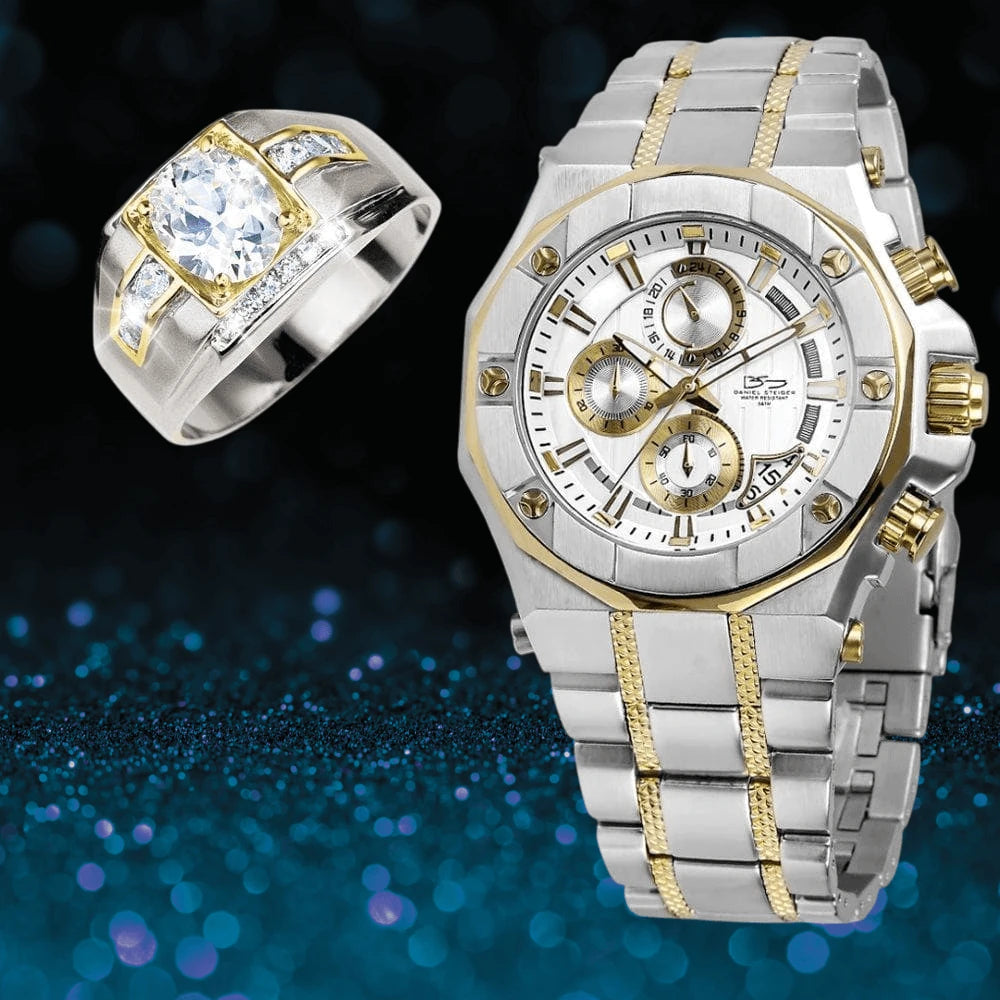 Daniel Steiger Phantom Two-Tone & Oxford Ring Set