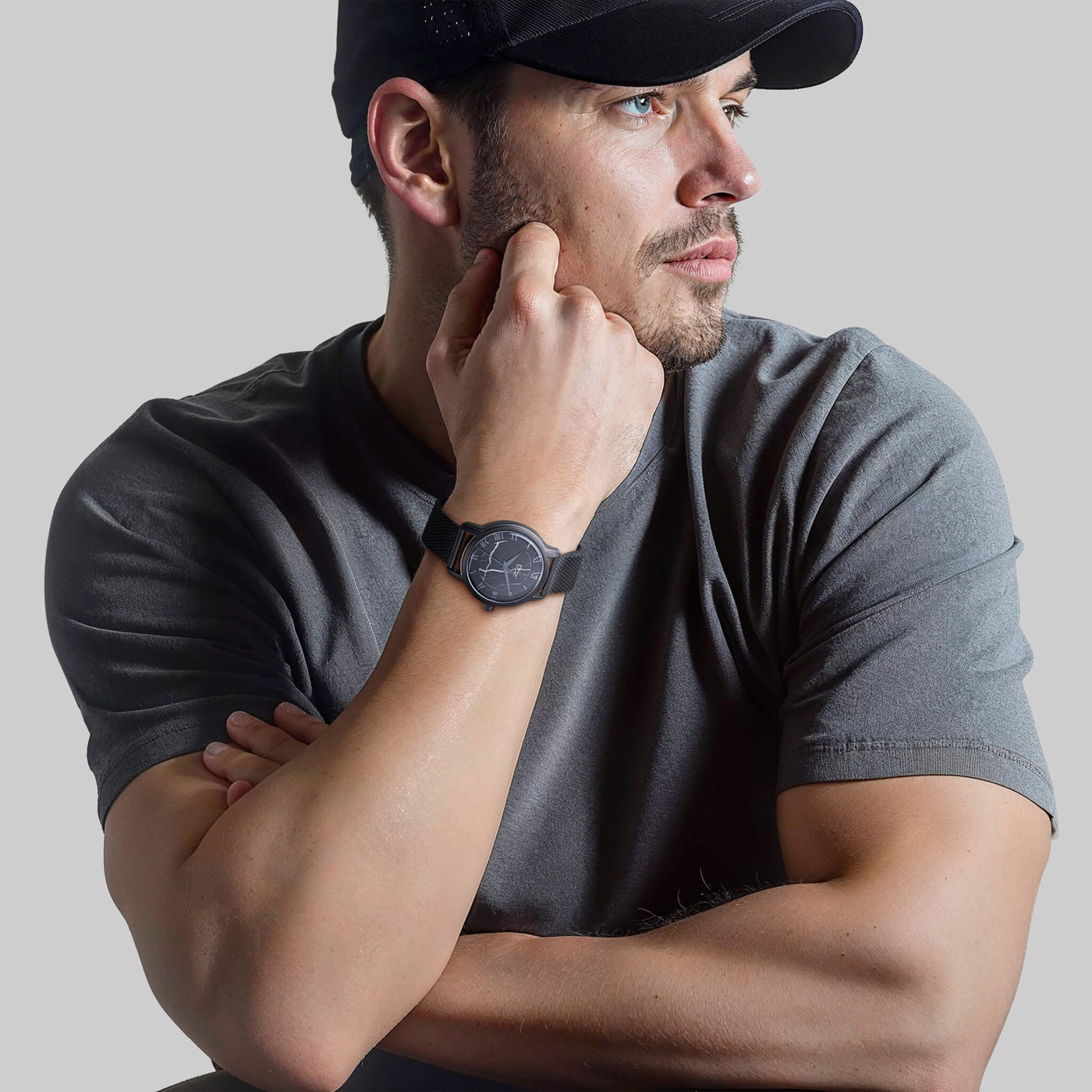 Daniel Steiger Marble Mesh Jet Black Watch