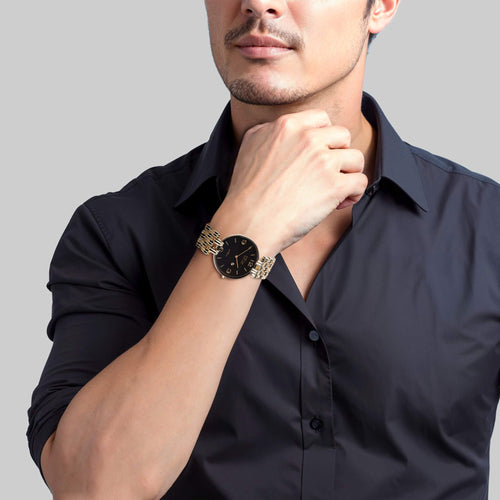 Renaissance Classic Yellow Gold / Black Watch