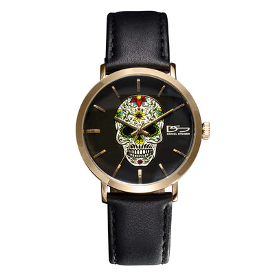 Daniel Steiger Rebel Skull Men's Gold Watch