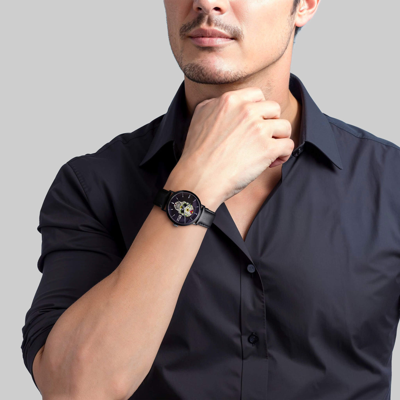 Daniel Steiger Rebel Skull Men's Black Watch