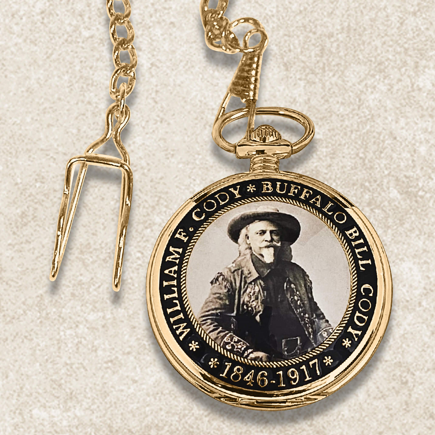 Daniel Steiger Western Legends Buffalo Bill Pocket Watch
