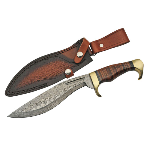 Daniel Steiger Damascus Kukri Knife