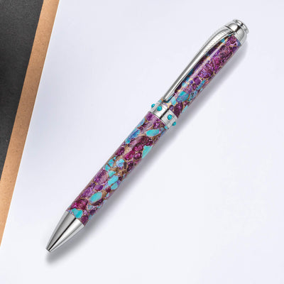 Daniel Steiger Optima Purple Turquoise Silver Pen