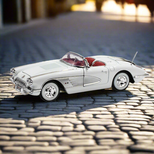 Daniel Steiger 1958 White Corvette