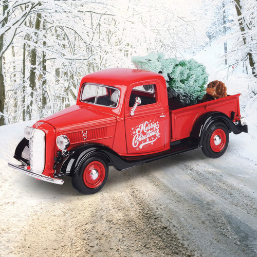 1937 Ford Pickup With Tree