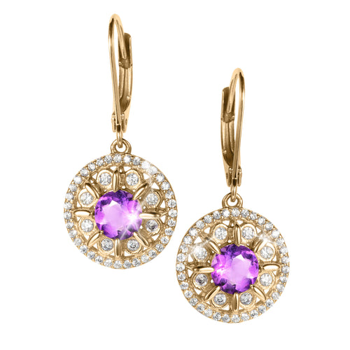 Daniel Steiger Amethyst Fields Earrings