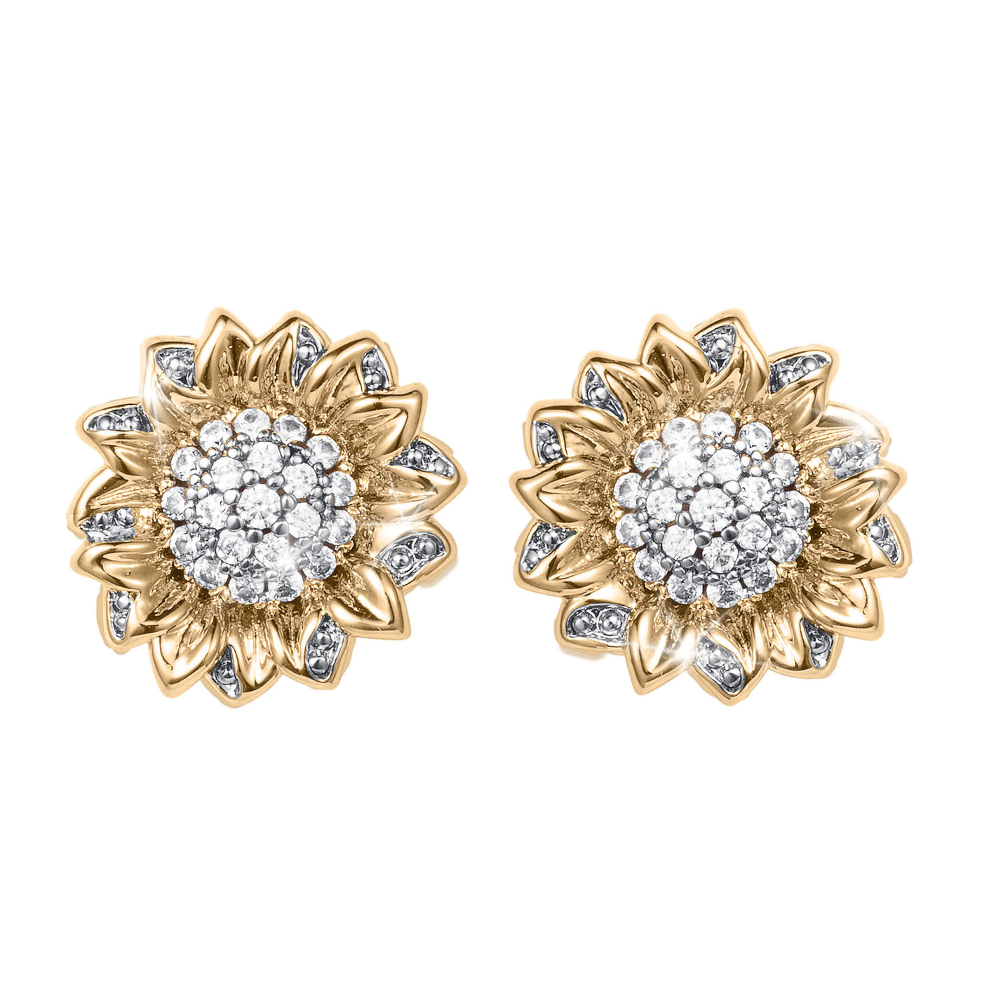 Daniel Steiger Sunlit Sunflower Trio Earrings