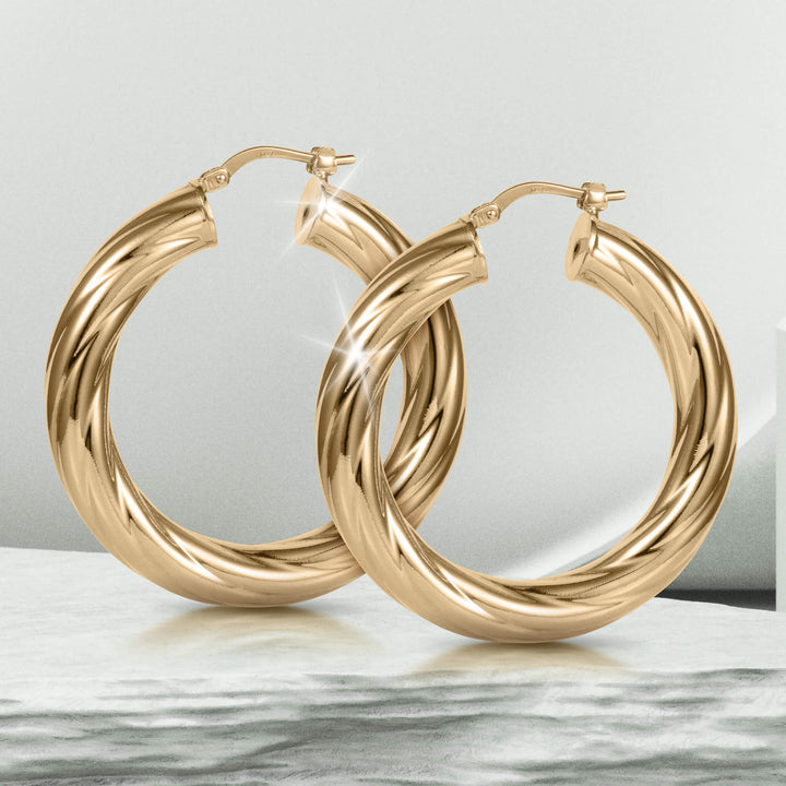 Roma Luxe Twisted Earrings