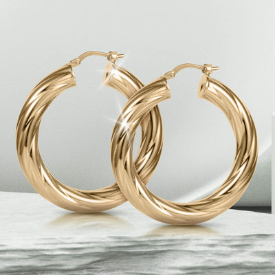 Roma Luxe Hoop Earrings Set