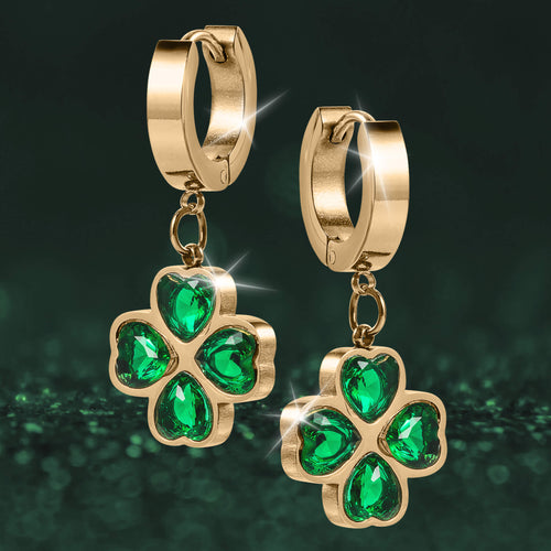 Golden Clover Earrings