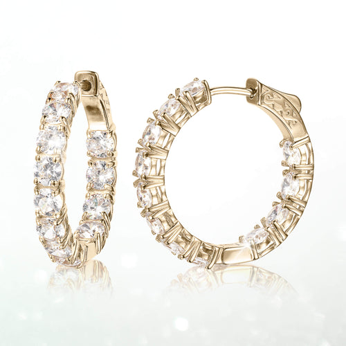 Millionaire Gold Tennis Earrings