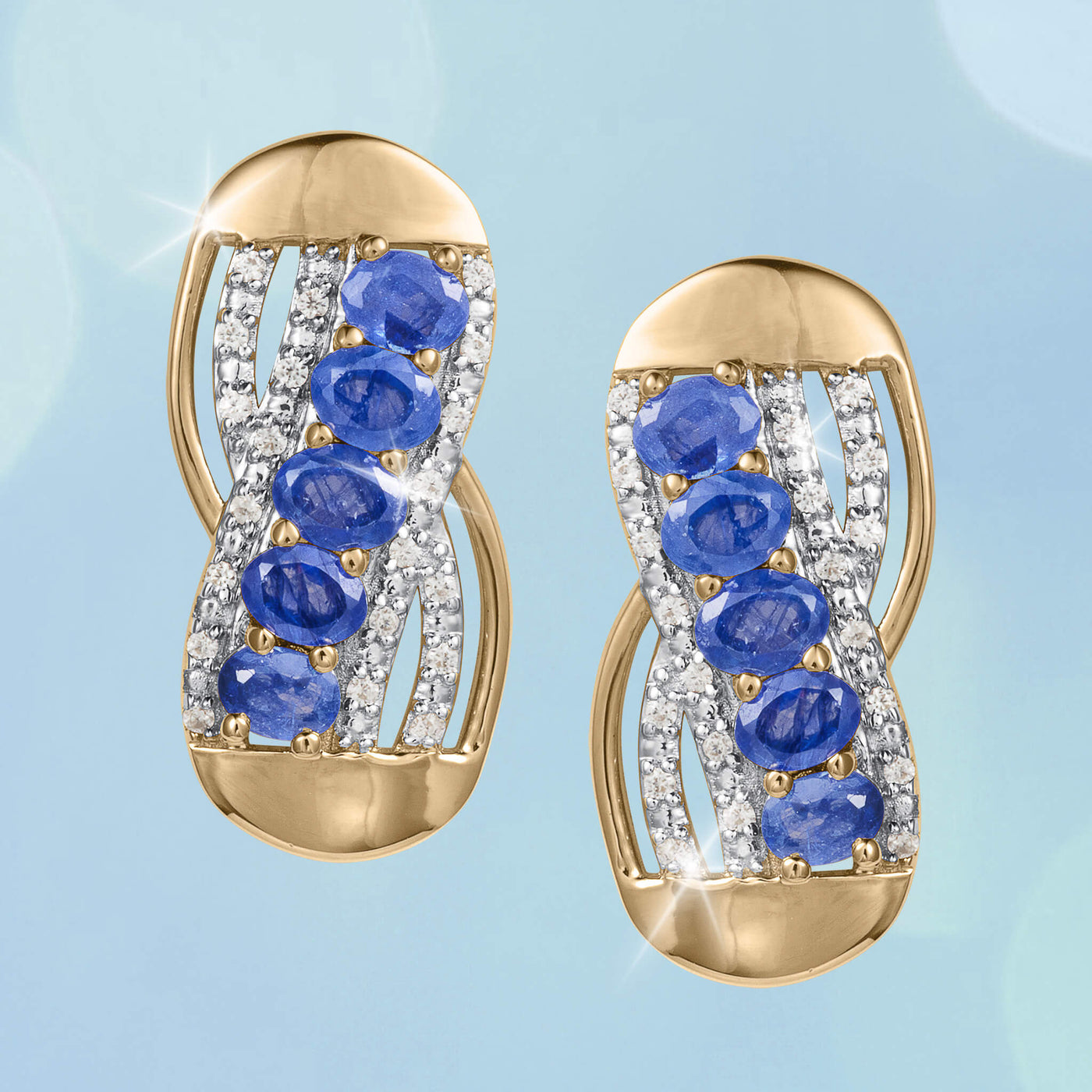 Daniel Steiger Infinity Sapphire Earrings