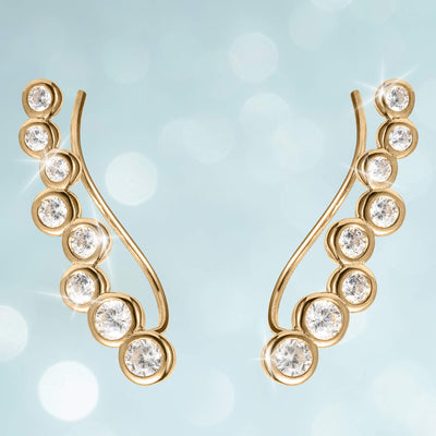 Daniel Steiger Golden Journey Climber Earrings