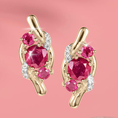 Daniel Steiger Ruby Glow Earrings