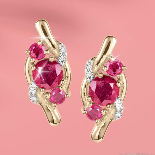 Daniel Steiger Ruby Glow Earrings