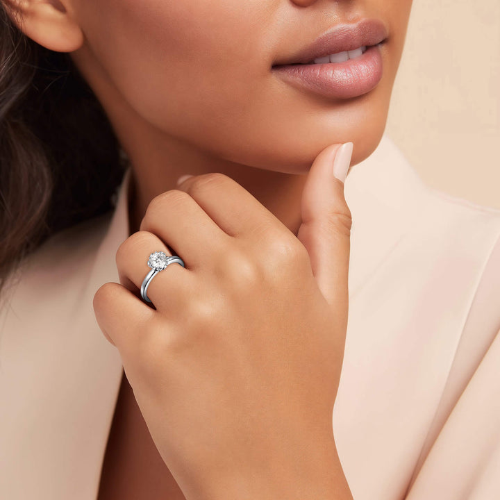 Daniel Steiger Rose Lumiere Moissanite Ring