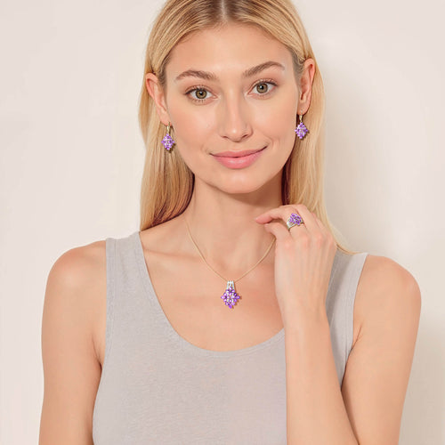 Daniel Steiger Amethyst Azalea Pendant