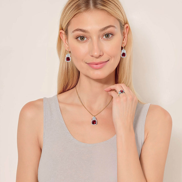 Daniel Steiger Gemma Garnet Earrings