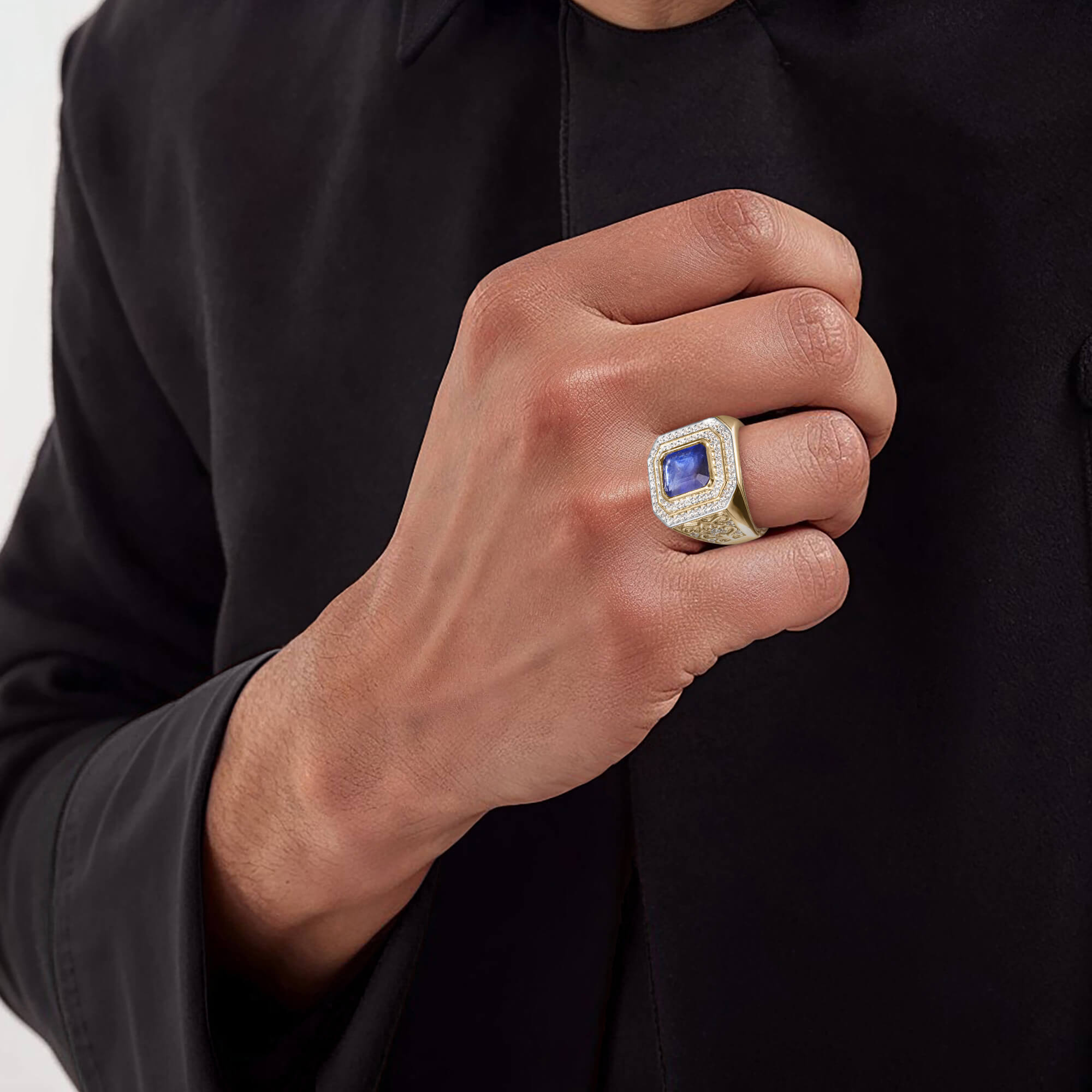 Daniel Steiger Bastion Sapphire Men’s Ring