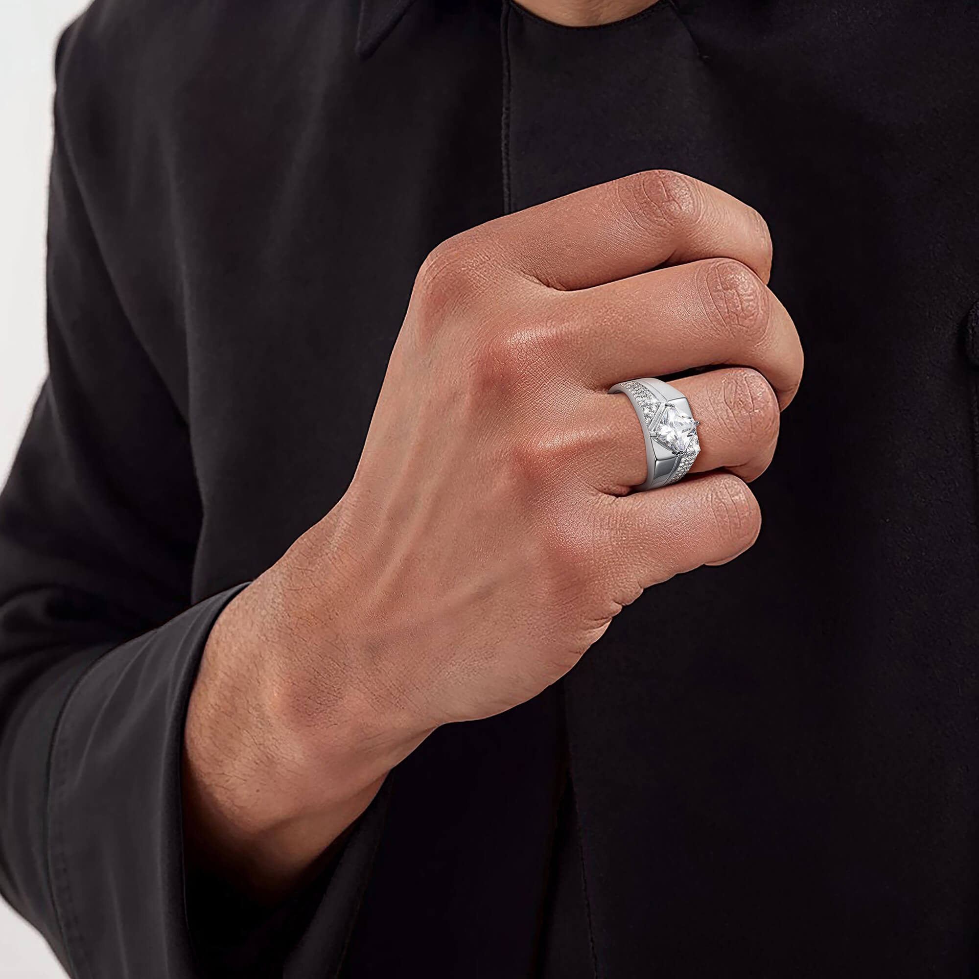 Daniel Steiger Winchester Rhodium Men’s Ring