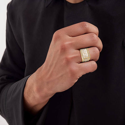 Daniel Steiger Imperial Grid Men's Ring