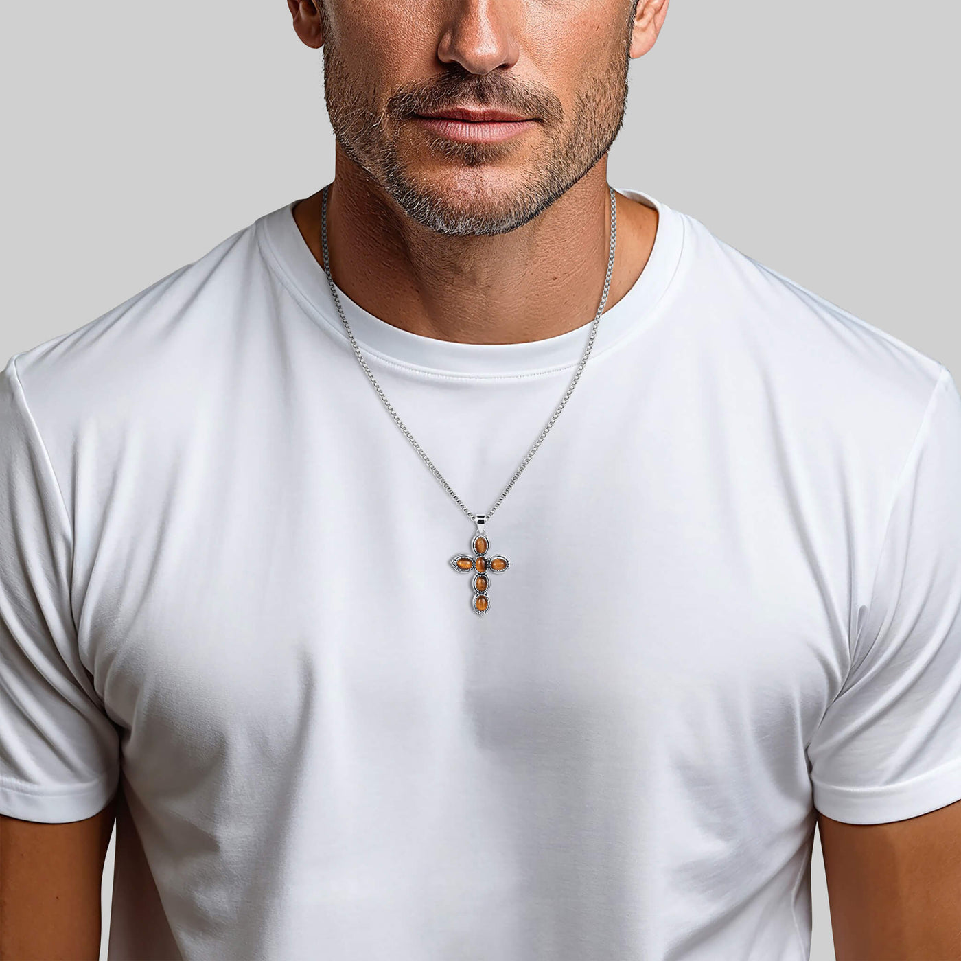 Daniel Steiger Guardian Of Strength Cross Pendant