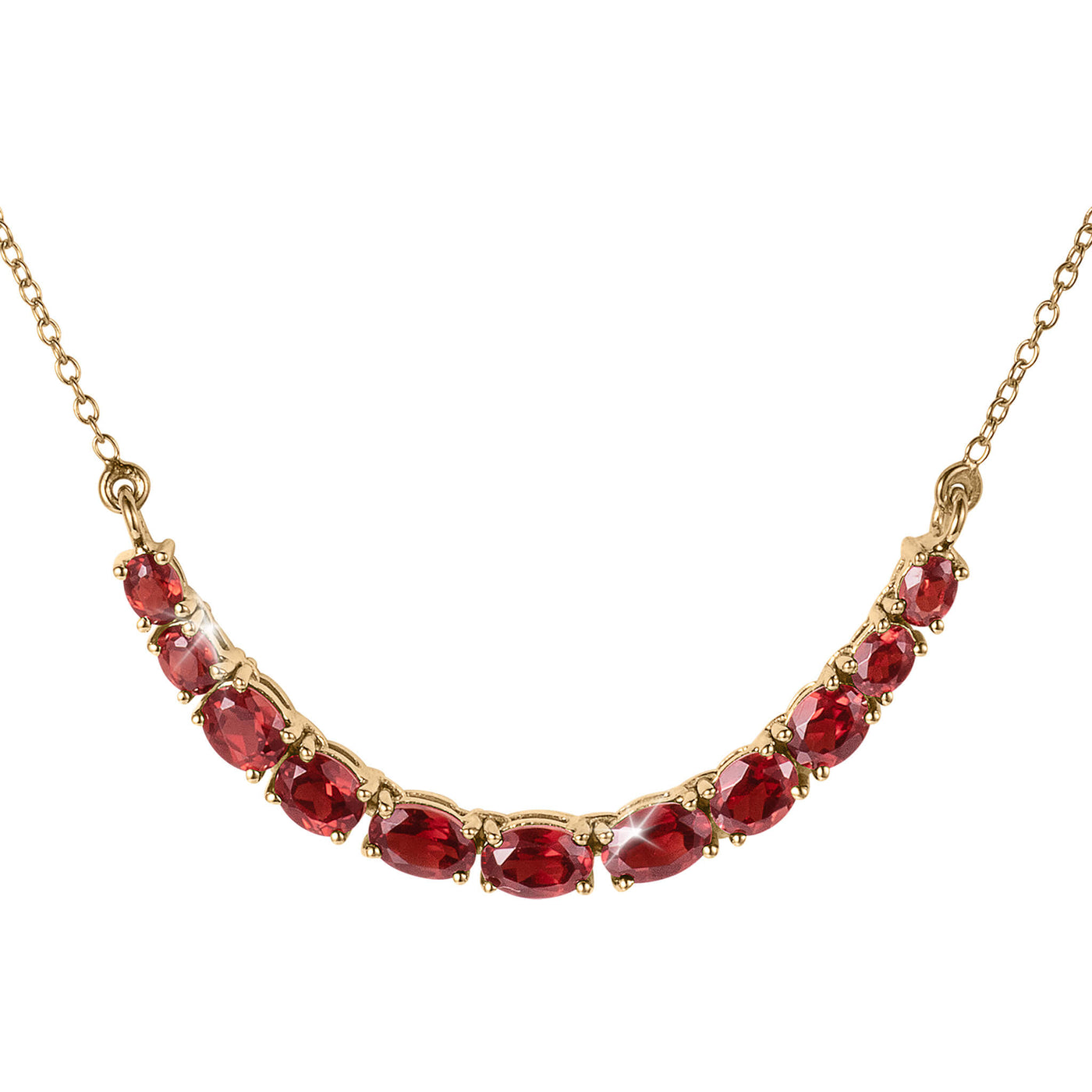 Garnet Glimmer Necklace