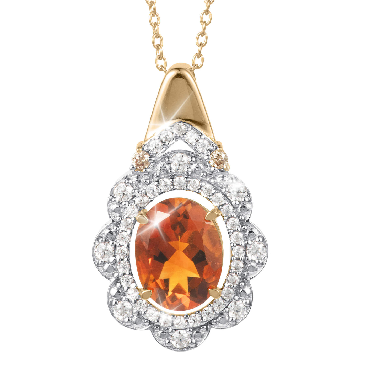Daniel Steiger Honey Glow Citrine Pendant