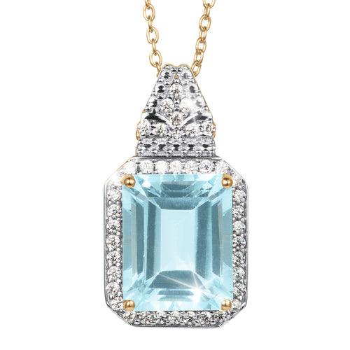 Zelda Blue Topaz Pendant