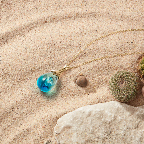 Daniel Steiger Azure Amber Pendant