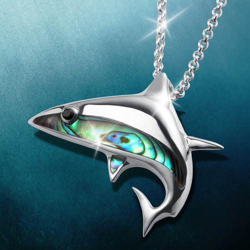 Daniel Steiger Abalone Shark Pendant