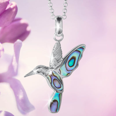 Daniel Steiger Abalone Hummingbird Pendant