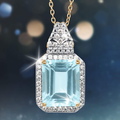 Zelda Blue Topaz Pendant