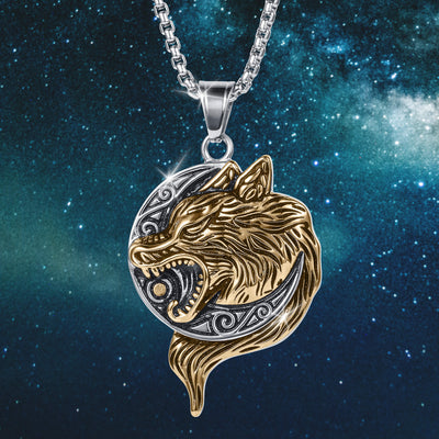 Daniel Steiger Wolf Moonshadow Pendant