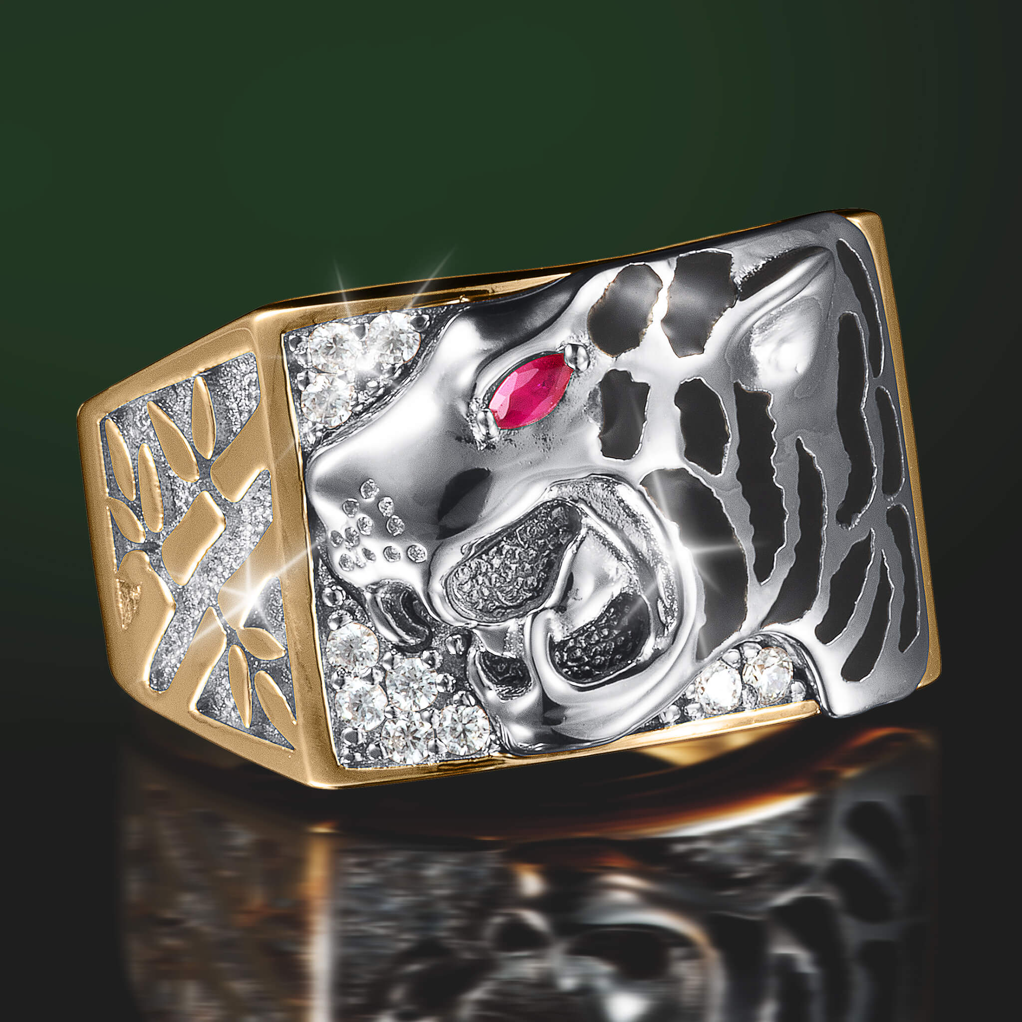 Tiger's Roar Men's Ring