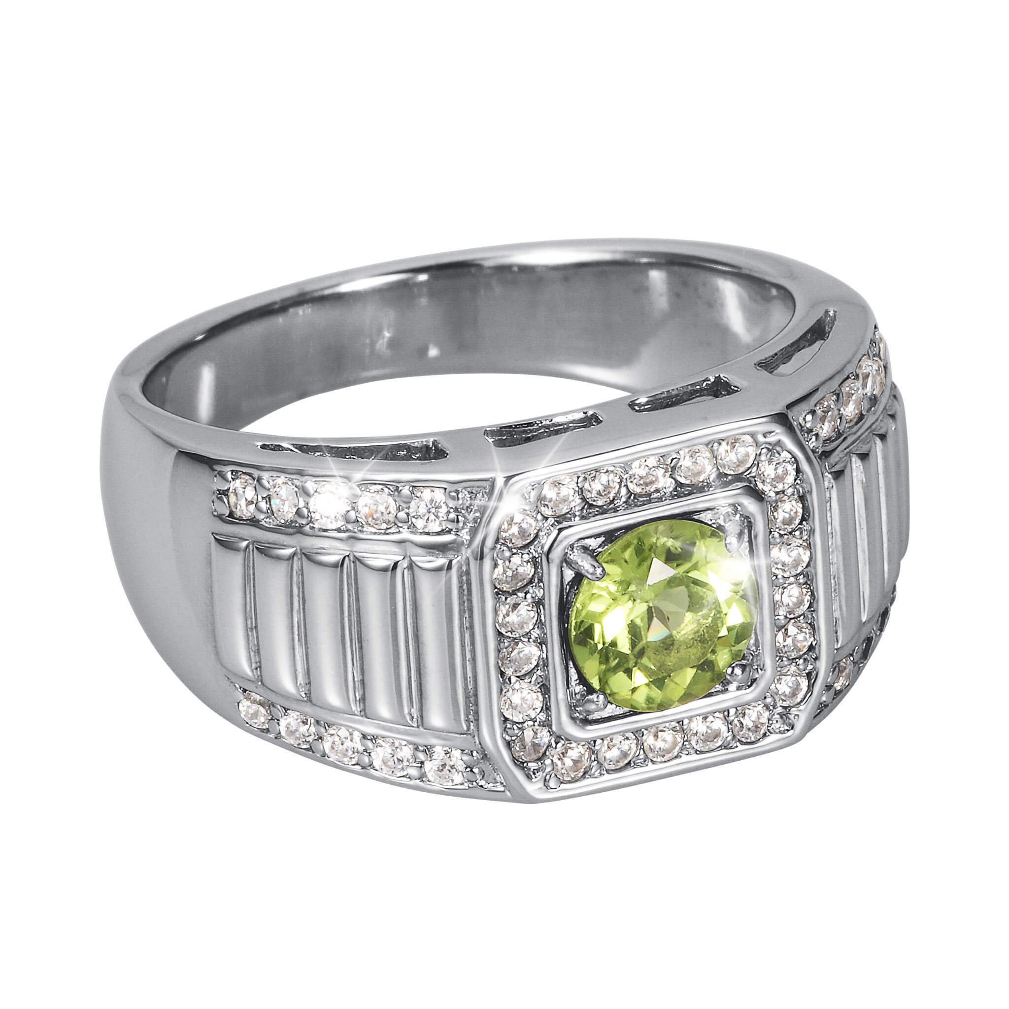 Daniel Steiger Peridot Horizon Men's Ring