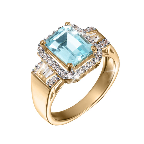 Golden Sky Topaz Ring