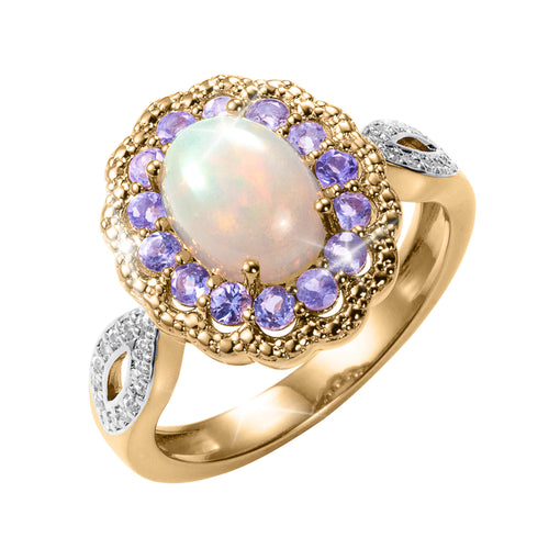 Opal Eclipse Ring