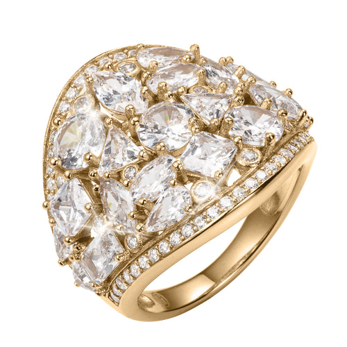 Glittering Mosaic Ladies Ring