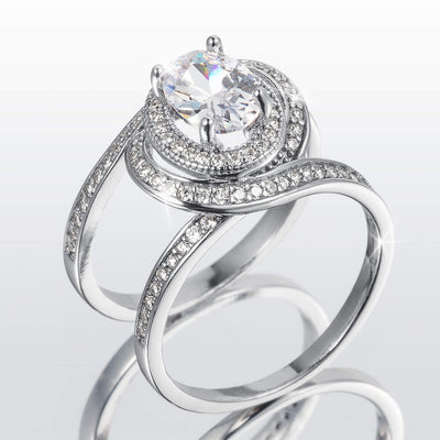 Daniel Steiger Rose Radiance Bridal Ring Set