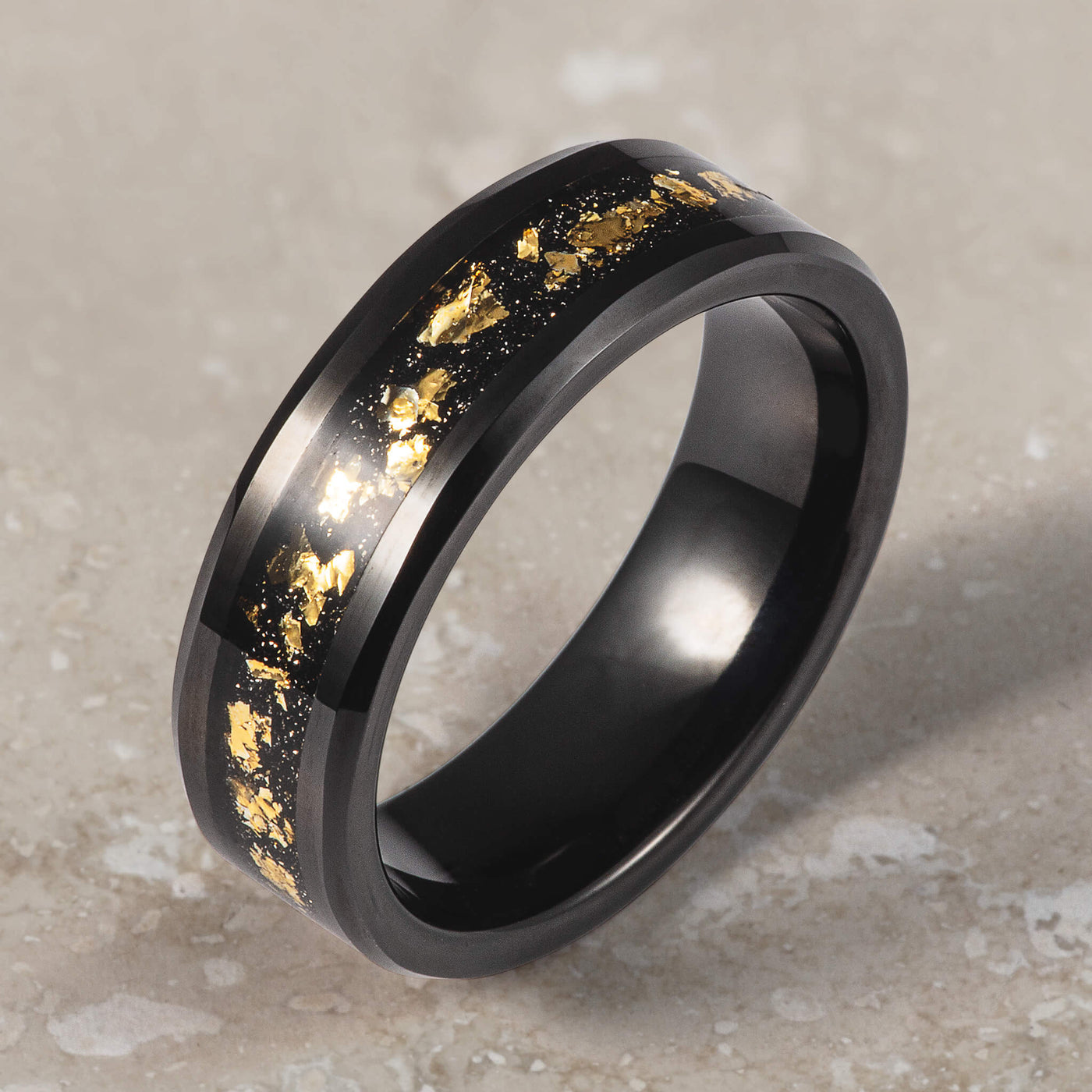 Daniel Steiger 22K Gold Leaf Men's Ring